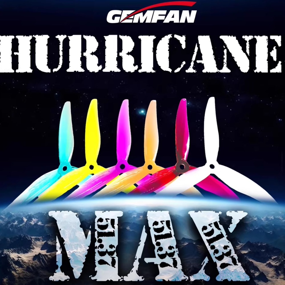 2 Pasang Gemfan Hurricane 5137 - Fpv Drone Propeller ulasan dan harga